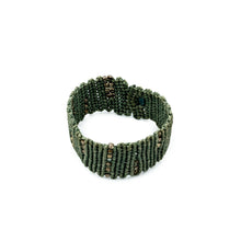 Load image into Gallery viewer, CLOTHO | Macrame Fully Knitted Olive Green Bracelet