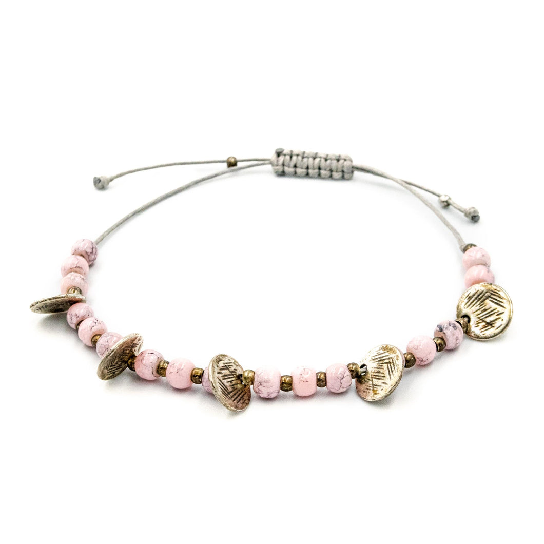 DIONE | Pink Beads & Silver 