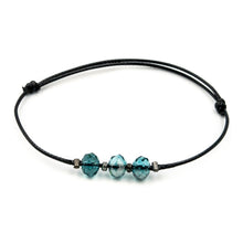 Load image into Gallery viewer, EIRINE | Cyan Gemstone Beads Bracelet