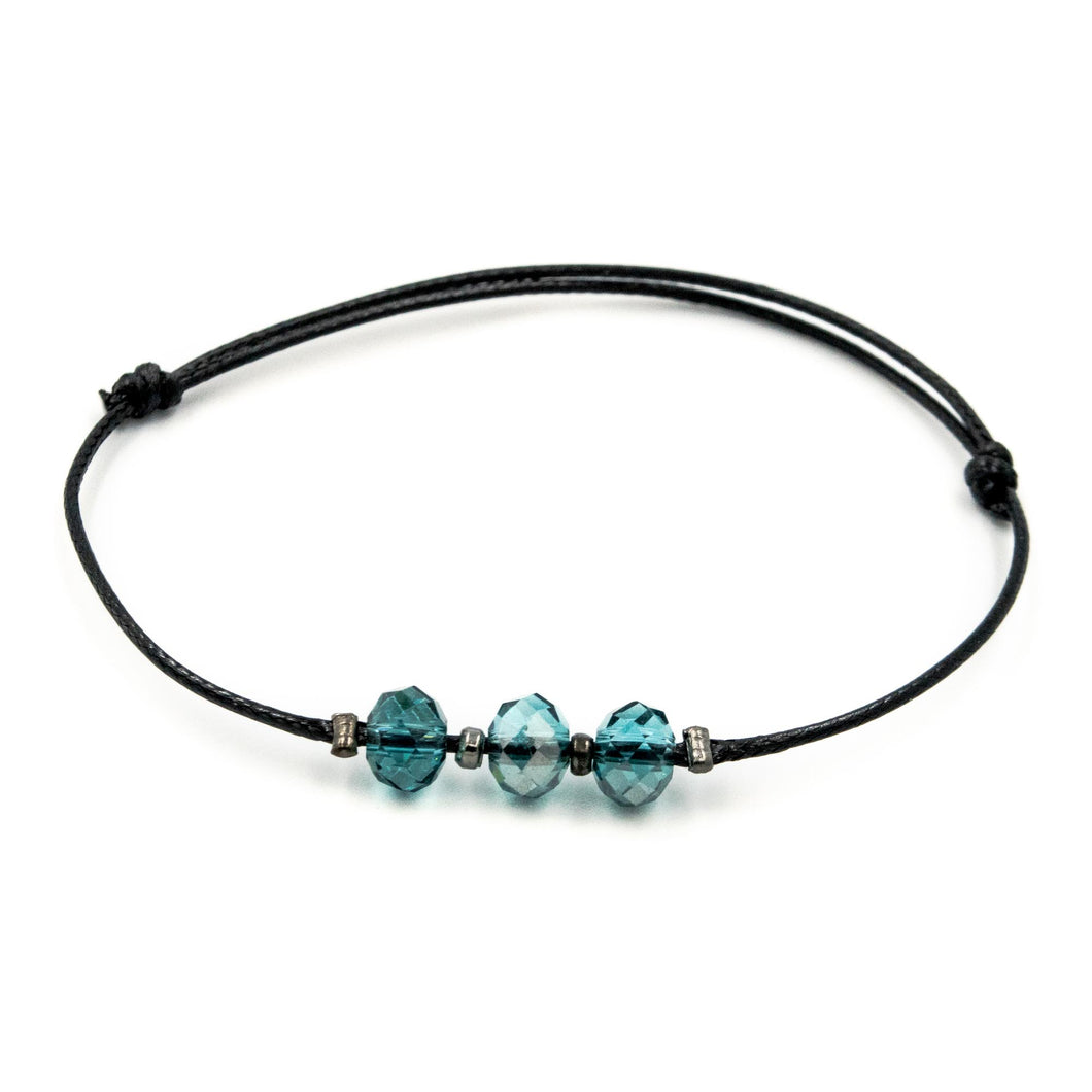 EIRINE | Cyan Gemstone Beads Bracelet