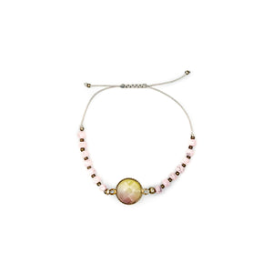 EOS | Pink Beads & Gem Bracelet