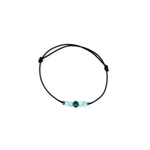 HEBE | Cyan Beads & Aqua Gemstones Bracelet