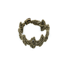 Load image into Gallery viewer, LACHESIS | Macrame Fully Knitted Cream Brown Bracelet