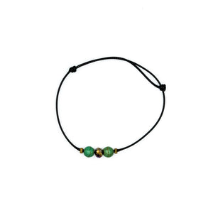 PEITHO | Green Beads & Yellow Gemstones Bracelet